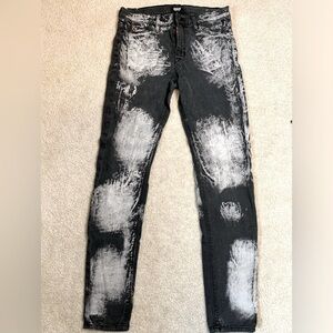 Hudson Skinny Jean Black Gray Wash Women Size 28